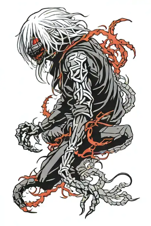 Tokyo ghoul centipede  tattoo design idea