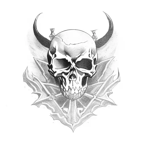 deathbat tattoo design idea