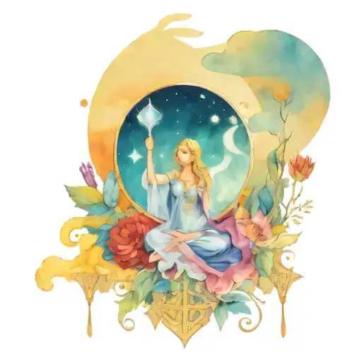 tarot cards design with the moon the lovers the fool strength the high priestess and the wheel of focards in the design  tattoo design idea