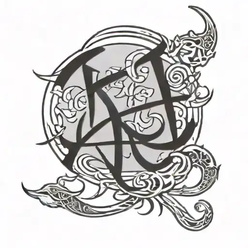 Baybayin Script writing, Do not dwell in the past, do not dream of the future,concentrate the mind on the present moment tattoo design idea