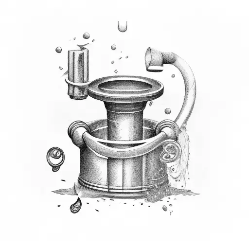 old bathtube with Parsley in it tattoo design idea