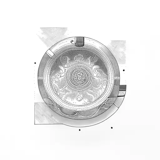 old bathtube with Parsley tattoo design idea