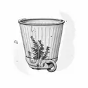 old bathtube with Parsley in it tattoo design idea