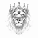 its a full hand tattoo. i want a lion with a crown on top, then a picture of jesus, an angel and praying hands.  tattoo design idea