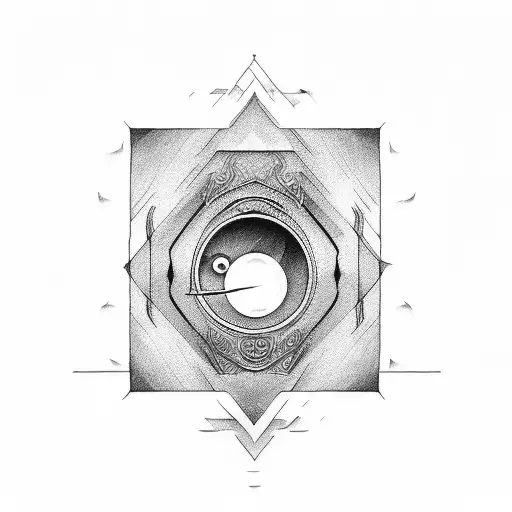 keyhole tattoo design idea