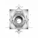 keyhole tattoo design idea