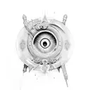 keyhole tattoo design idea