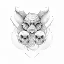 p b & j tattoo design idea