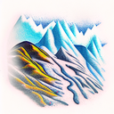 Mountain Scene tattoo design idea