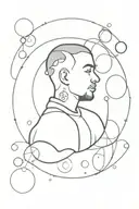 mac miller logo with circles tattoo design idea
