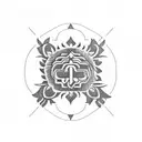 mom tattoo only text and minimal design should represent Indian and telugu culture tattoo design idea