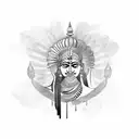 mom tattoo only text and minimal design should represent Indian and telugu culture tattoo design idea