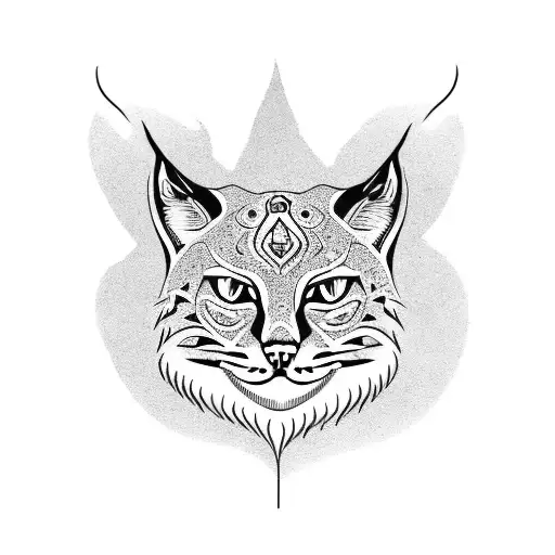 bobcat tattoo design idea