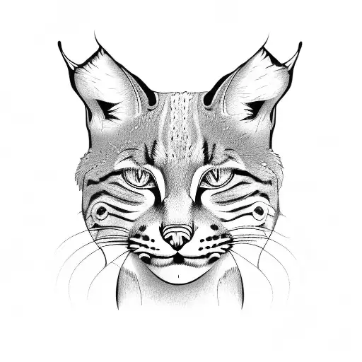 bobcat tattoo design idea