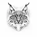 bobcat tattoo design idea