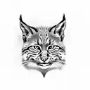 bobcat tattoo design idea