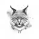 bobcat tattoo design idea
