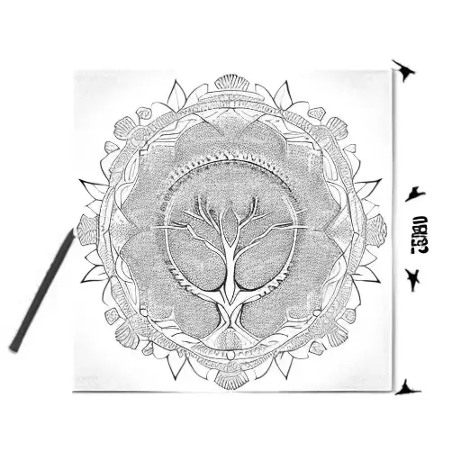 elder tree mandala  tattoo design idea