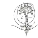 Tree of Knowledge tattoo design idea