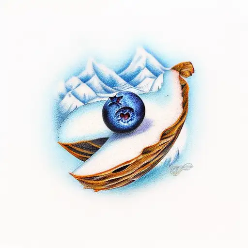 blueberry  tattoo design idea
