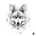 lupine tattoo design idea