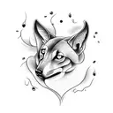 lupine tattoo design idea