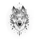 lupine tattoo design idea