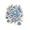 blueberry  tattoo design idea