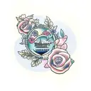 blueberry  tattoo design idea