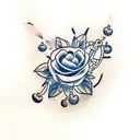 blueberry  tattoo design idea