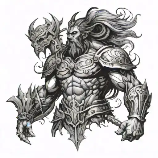 Koios (Coeus) was the Titan-god of the inquisitive mind tattoo design idea