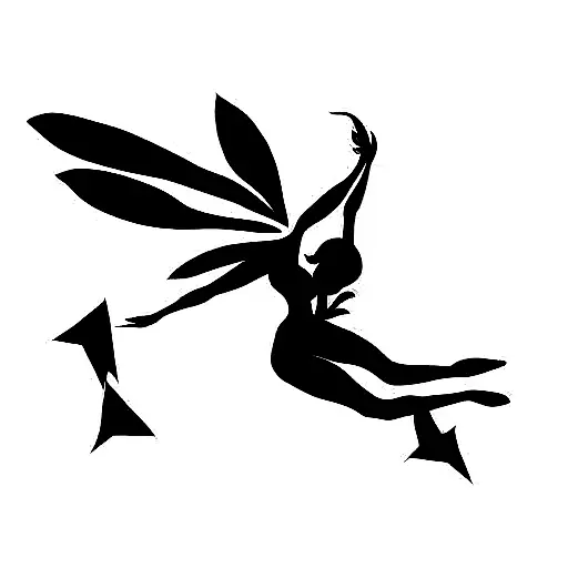 fairy pinup pose tattoo design idea