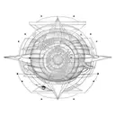 solar system tattoo design idea