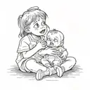 Crybaby tattoo design idea