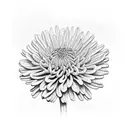 Chrysanthemum tattoo design idea