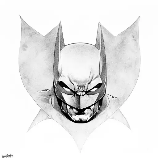 Batman signal for memorial tattoo design idea