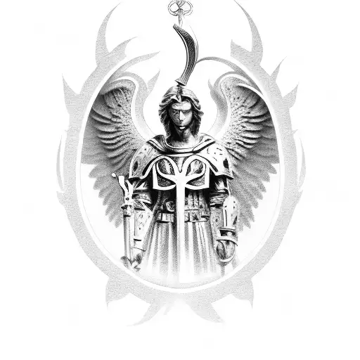 Archangel Tattoo: Over 604 Royalty-Free Licensable Stock Vectors & Vector  Art | Shutterstock