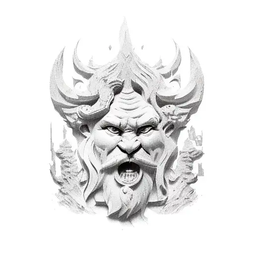 The name Mason in carved stone work font  tattoo design idea