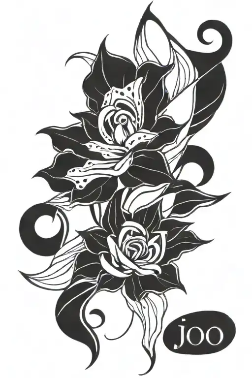 Jojo lines tattoo design idea