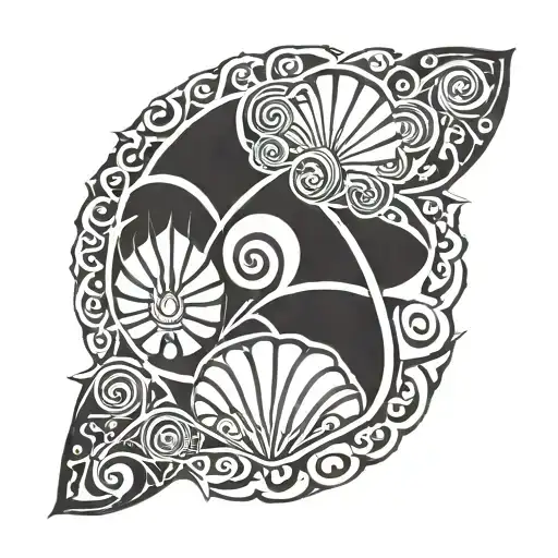 Camino de Santiago shell tattoo design idea