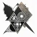 The four elements  tattoo design idea