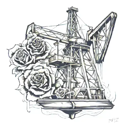 oilfield Derrick Rose tattoo design idea