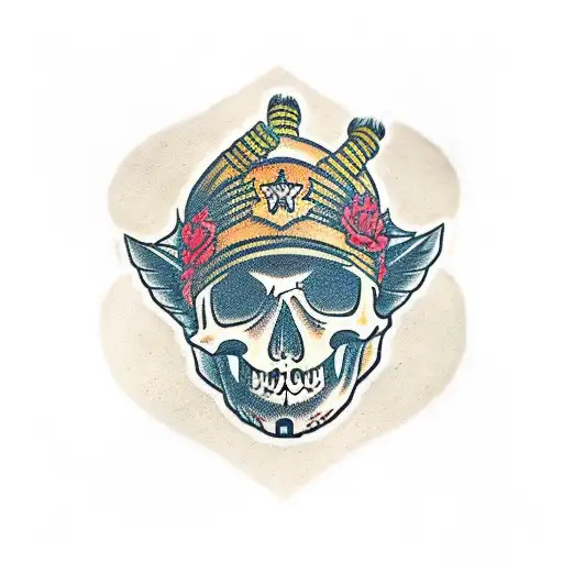 skull kid tattoo design idea