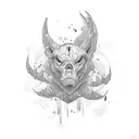 gangster cartoon  tattoo design idea