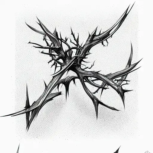 Crown of thorns Vector drawing frame Stock Vector Vector And Low Budget  Royalty Free Image Pic ESY062172006  agefotostock