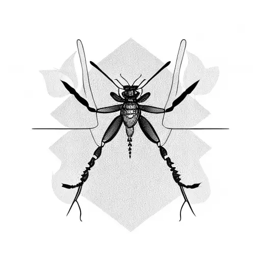 mantis tattoo design idea