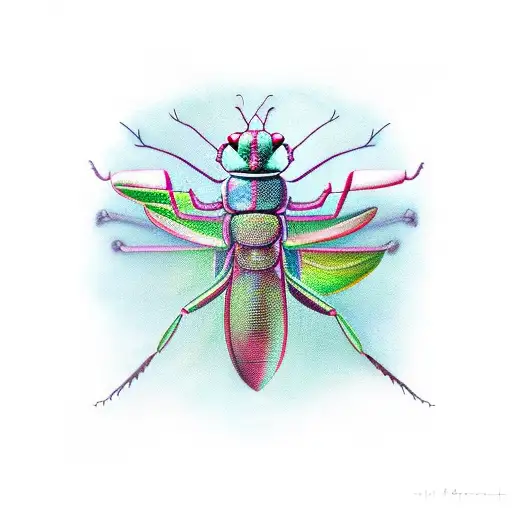 mantis tattoo design idea