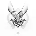 praying hands tattoo design idea