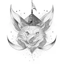 barco perla negra tattoo design idea