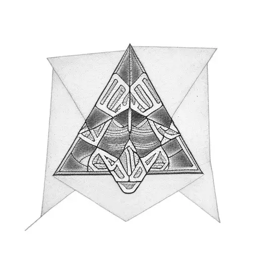 matching triangle tattoo for group of three friends tattoo design idea